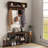 Versatile 2-In-1 Coat Rack Shoe Bench Set For Entryways And Hallways