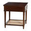 Maxwelton Solid Wood End Table with Drawer and Woven Cane Storage Shelf-1820379001