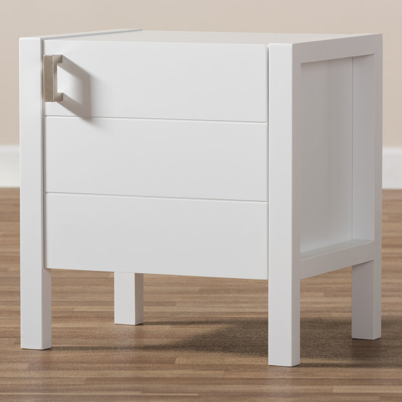 Matz 20.87'' W Nightstand, White