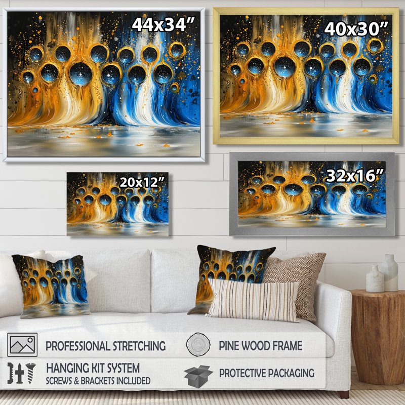 Jeu optique - Art mural, H 30 po x l 40 po, Toile tendue, Ne s’applique pas