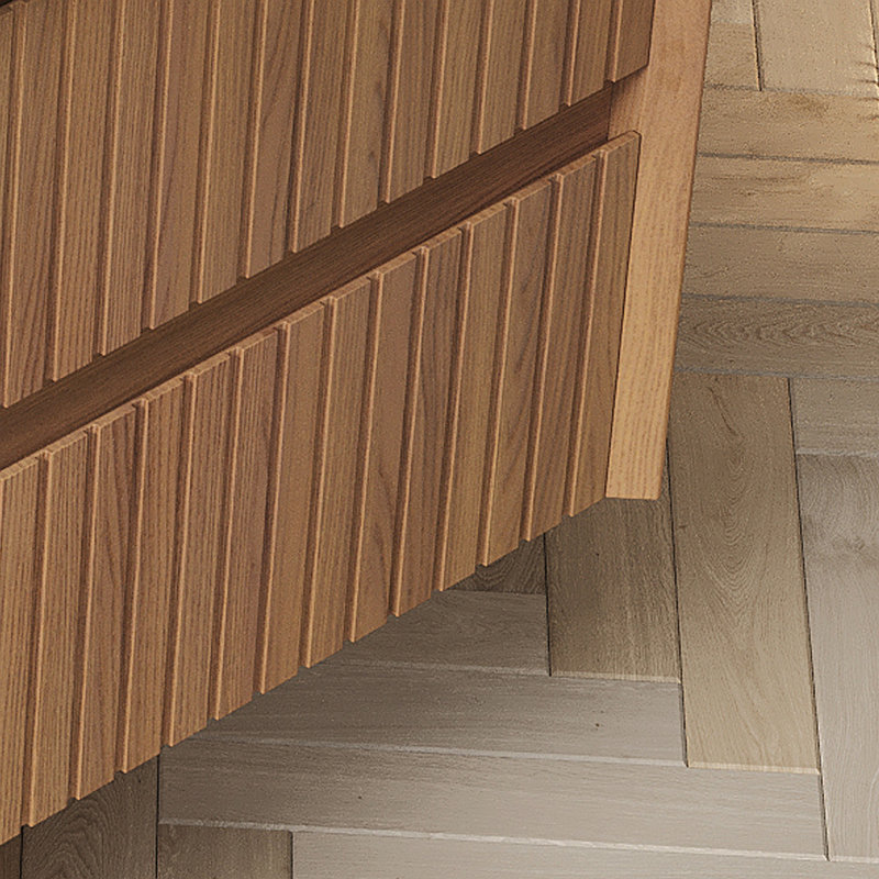 Armoire murale TILLEY 30 po avec 2 tiroirs, sans comptoir ni lavabo, sans robinet ni drain, pré-assemblée, couleur grain de bois de chêne brun
