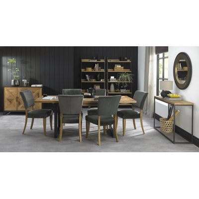 Phillippi Extendable Metal Base Dining Table
