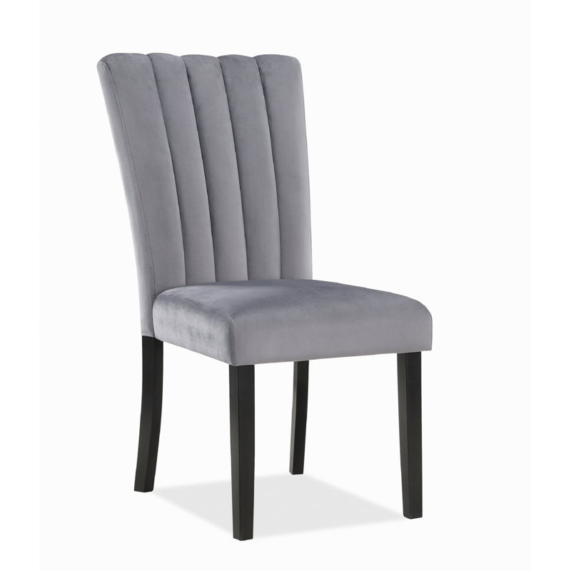 Deux chaises rembourrées, chaise de salle à manger en bois pour l'intérieur