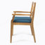 Chaise de salle à manger, 2 pièces avec 2 coussins bleus, pour la cour, la piscine et le jardin-1742898487-1742898490