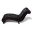 Chaise longue en similicuir brun Iancarlo