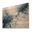 Marbre blanc et bleu orage sur bois de pin naturel-101404541