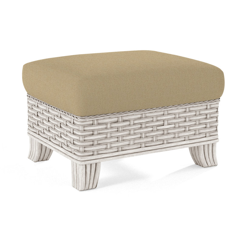 Somerset Ottoman, Elite Sand, Antique Frost White