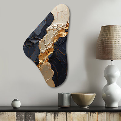 Hawley - art mural asymétrique en forme de Boomerang abstrait