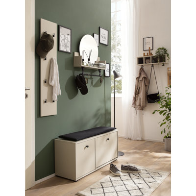 Claverton 2 Piece Accent Shelf with Hooks