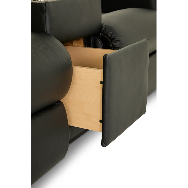 Causeuse inclinable électrique Finley avec appui-tête et console