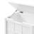 Hembree 4 Pc Bathroom Set with Over Toilet Shelf, Wall Mounted Cabinet, Hamper and Floor Cabinet