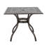 Square Table With Intricate Lattice Top, Patio Table
