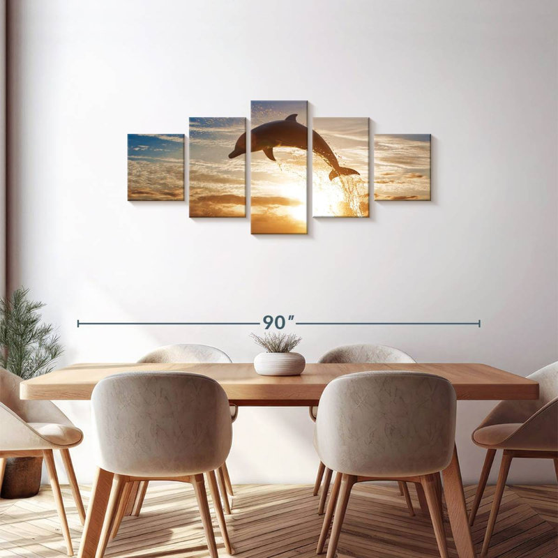 Jumping Dolphin, 30" H x 68" W