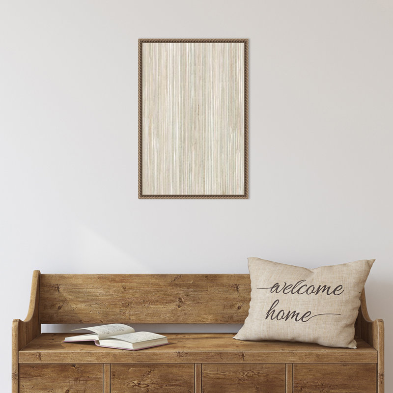 «Lines and Textures No 2» par Alma, reproduction d'art sur toile encadrée, H 23 po x l 16 po