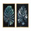 «Blue and White Philodendron Leaf», 2 pièces sur toile-1507384097-1507384102
