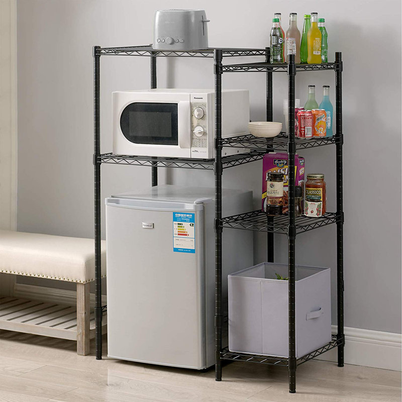 Hana Suprima Carbon Steel Narrow 6 Shelf Mini Fridge Organizer