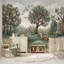 Illustration de papier peint paysage de forêt Woodland-776023252-776023254