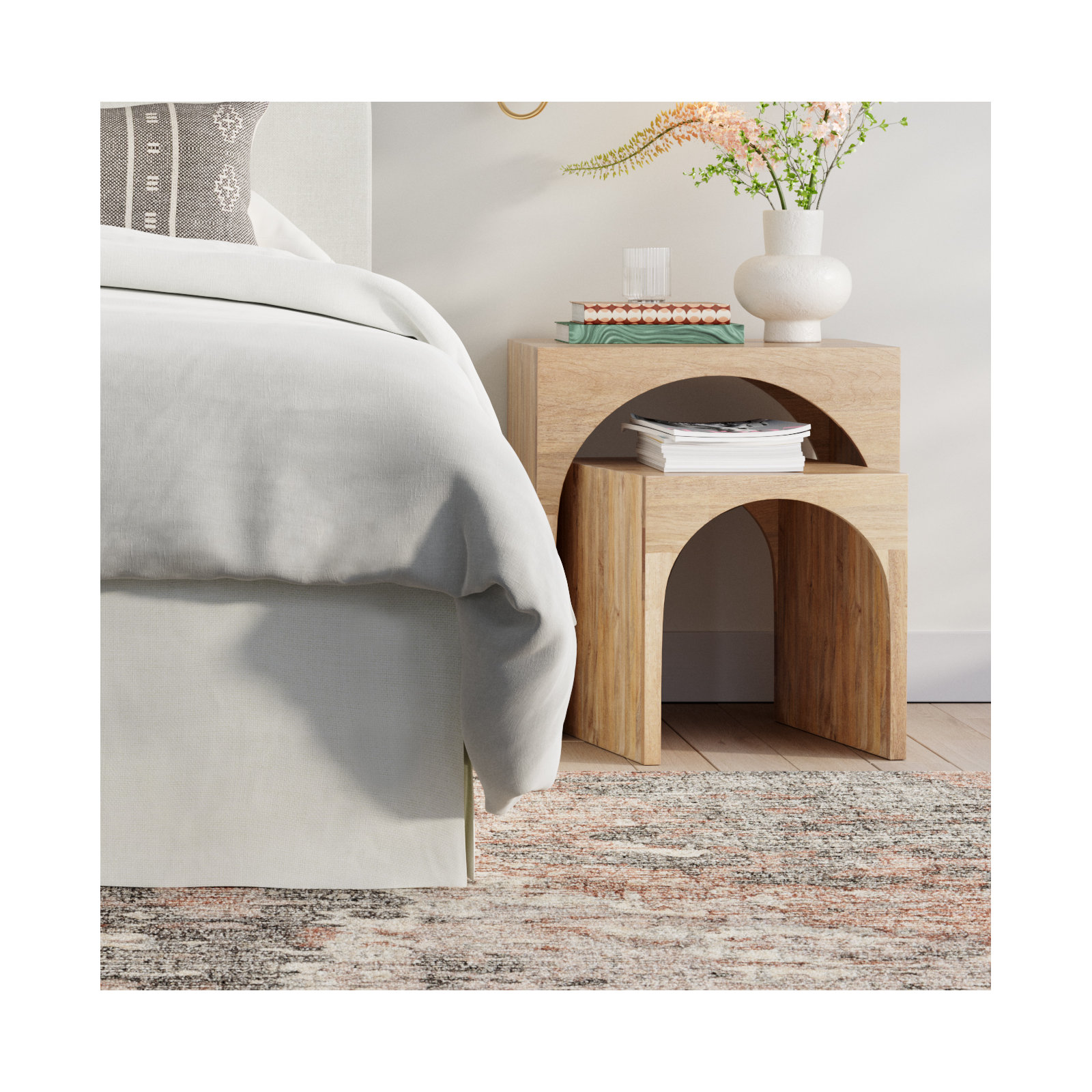 Coletta Solid Mango Wood Nesting Tables