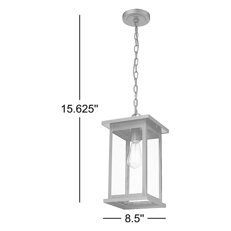 Arocho Outdoor Hanging Lantern, Powder Coated Black