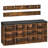 Shoe Storage Bench with Cushion, 39.4" L Entryway Bench with 12 Cubbies-1126024637