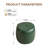 11.8In Small Tufted Round Upholstered Ottoman-120285898