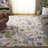 Jardin Hand Tufted Wool Cotton Floral Rug in Blue/Pink-96482123