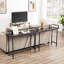 Table de console d'entrée moderne avec prises électriques et ports USB, table de canapé étroite avec structure en métal et plateau en bois d'ingénierie-1308289113-1308289119