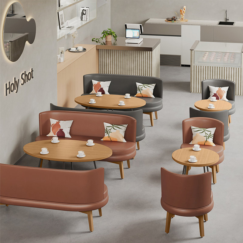 Banc rembourré en similicuir Casual, Brun