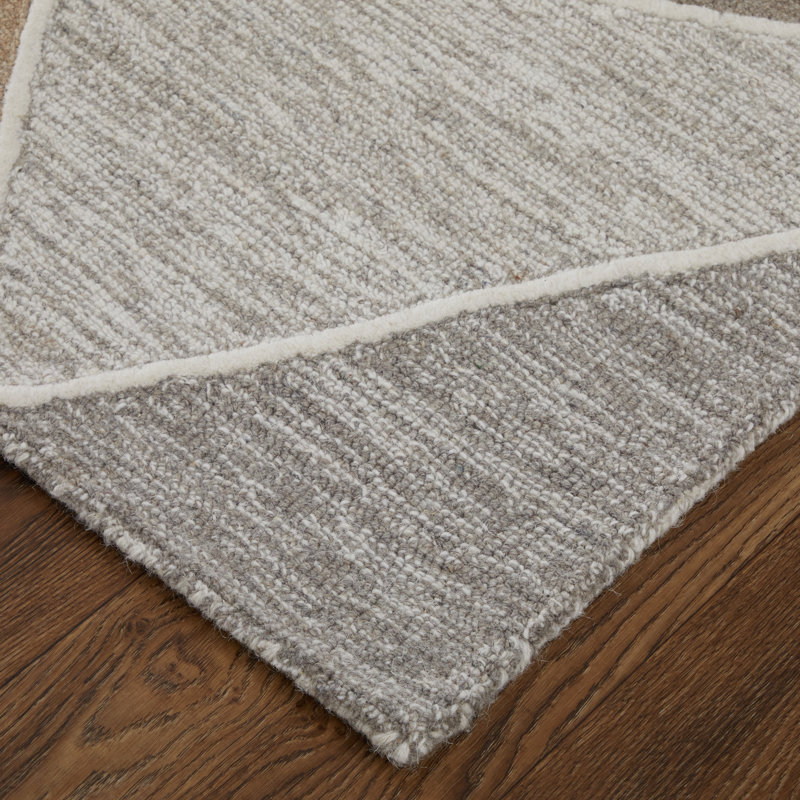 Kimball Transitional Abstract Gray Area Rug, Rectangle 5' x 8'