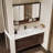 Retro and simple style bathroom cabinet
