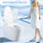 One - Piece Smart Toilet With Built In Bidet, Design, Auto Flush And Open/Close, Heated Seat Adjustable Temp, Warm Water Dry, Remote Control Side Know, Sensor Cover, Rear Wash Massage Modes, Night
