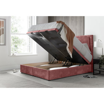 Regent Border Conistan Ottoman Storage Bed with Floor Standing Headboard & Gas Lift
