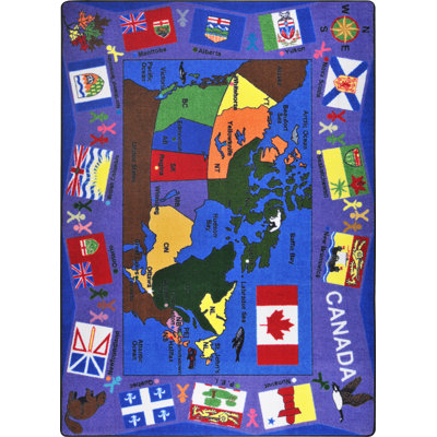 Tapis éducatif drapeaux du Canada