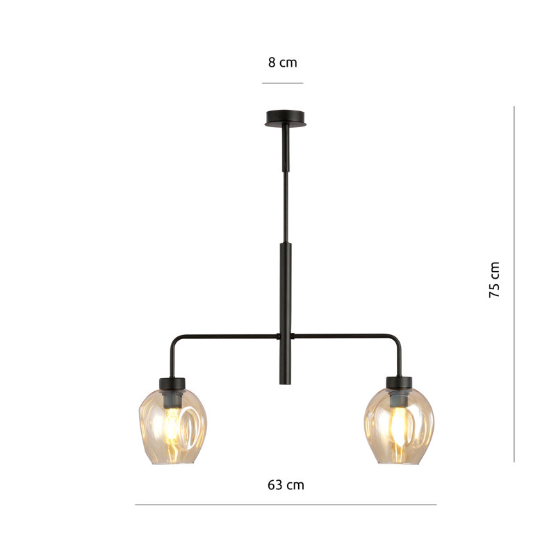 Medan 2 - Light Sputnik Chandelier, Amber