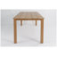 Table de salle à manger d'extérieur 68,9 pouces au fini teck, table de patio rectangulaire pour le jardin HiPS