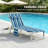 Folding Chaise Lounge Chair,outdoor Tanning Chair With Side Table, 5-level Adjustable Beach Lounge Chair With Headrest, Side Pocket For Patio, Backyard, Beach, Poolside-1696293984