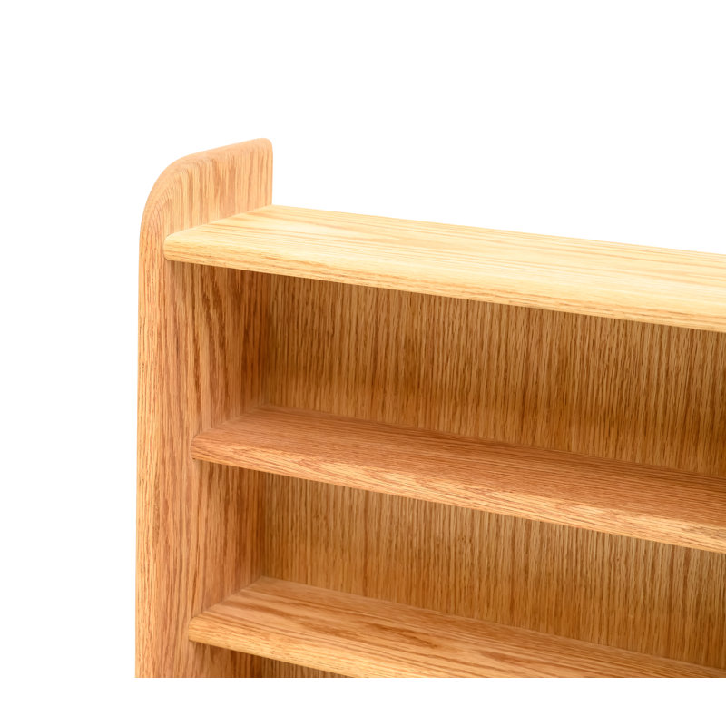 Support à CD en bois de style tablette - Série 02, H 24,25 po x l 24,25 po x P 7,25 po, Naturel