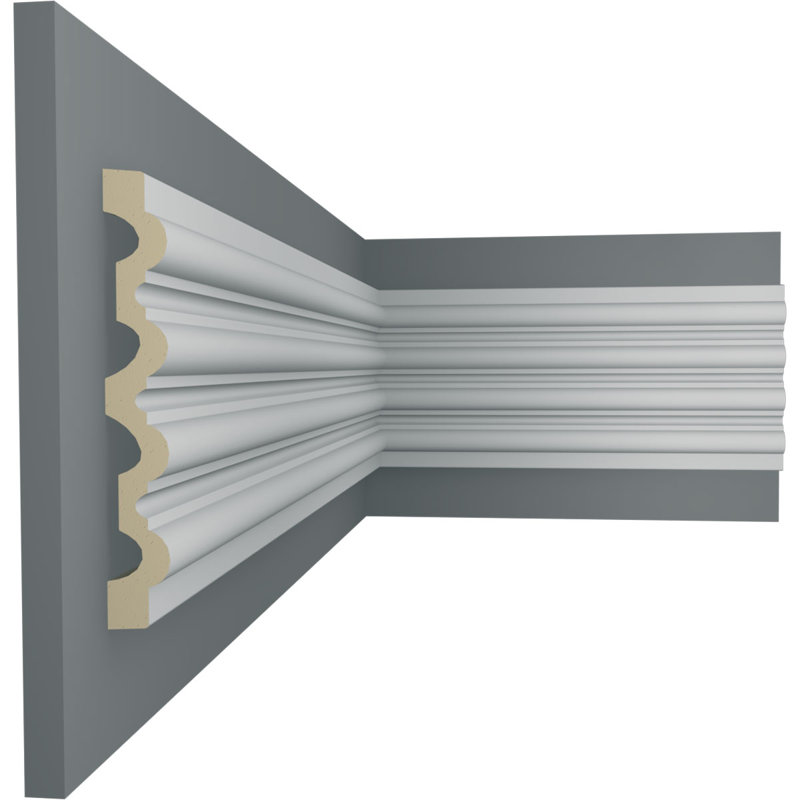 Gray Urethane Decorative Fluted Casing Set