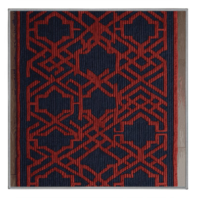 Machine Washable Trellis Purple Area Rug