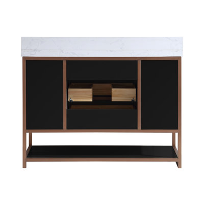 48" Freestanding Standard Bathroom Vanity with Top