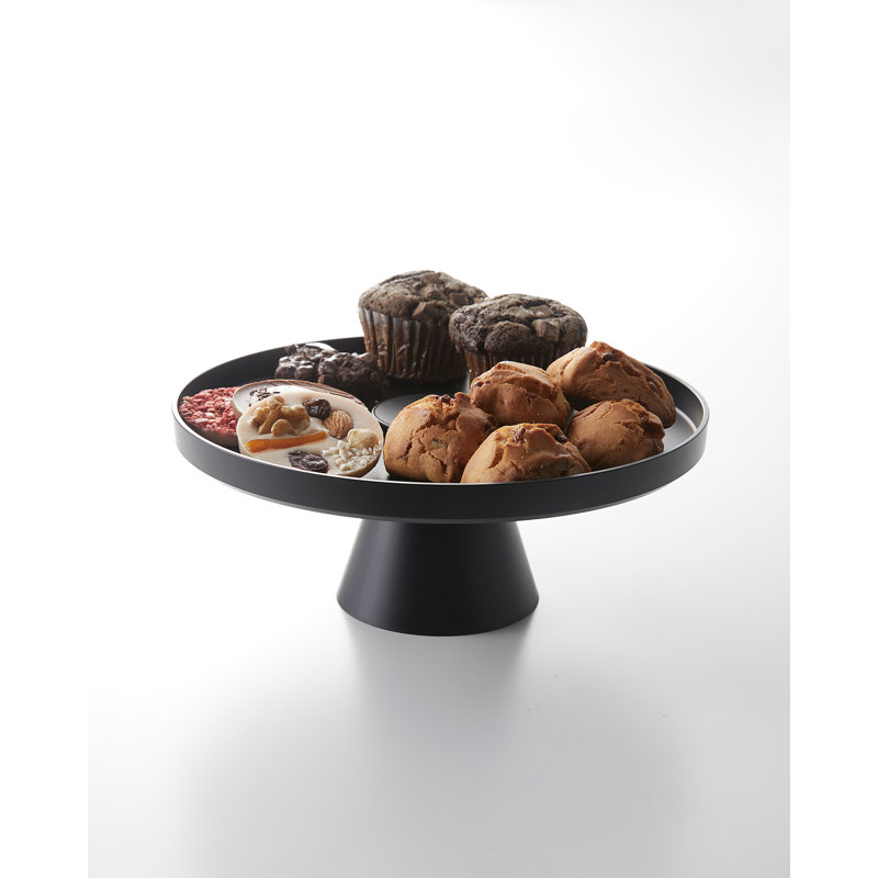 Black Stackable ABS Plastic Cake and Dessert Stand