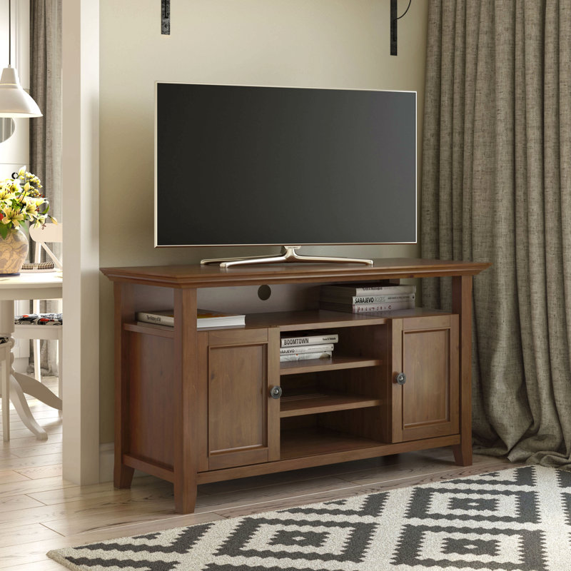 Meuble télé 54 po, Marron foncé