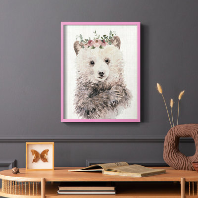 Dressy Cub Framed Print - Solid Wood