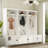 Malena Hall Tree 83.1'' Wide with Bench and Shoe Storage
