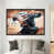Black Floater Framed