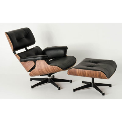 Fauteuil pivotant avec repose-pieds Mena