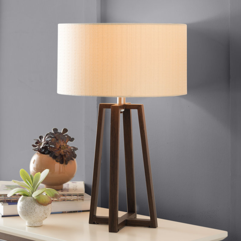 Stela Solid Wood Tripod Lamp