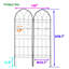 78.65 Ft. H x 19.69 Ft. W Galvanized Steel Gate with