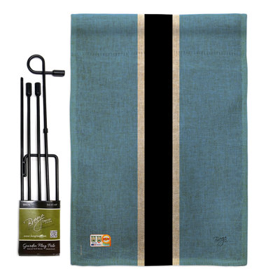 Double Sided 18.5 in. H x 13 in. W Polyester Flag set