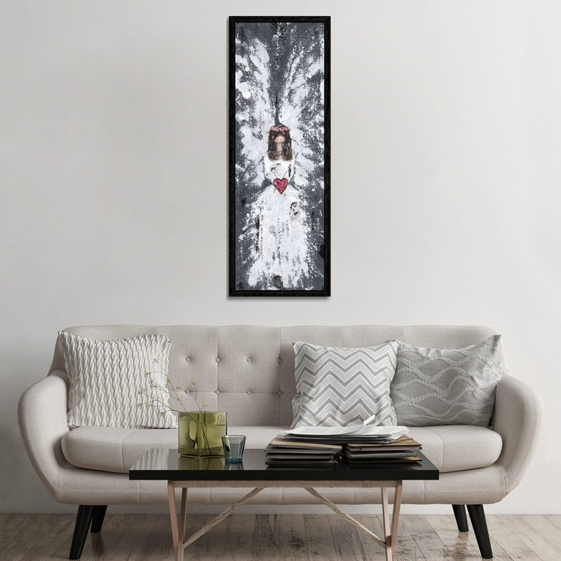 Country Angel by Ashley Bradley - Painting on Canvas, Black Framed, 152.4 cm H x 50.8 cm W
